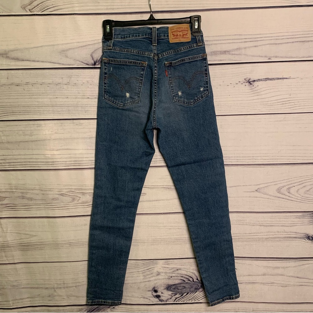 Levi’s Wedgie Distressed High Rise Skinny Jeans Size 25 - Picture 7 of 11